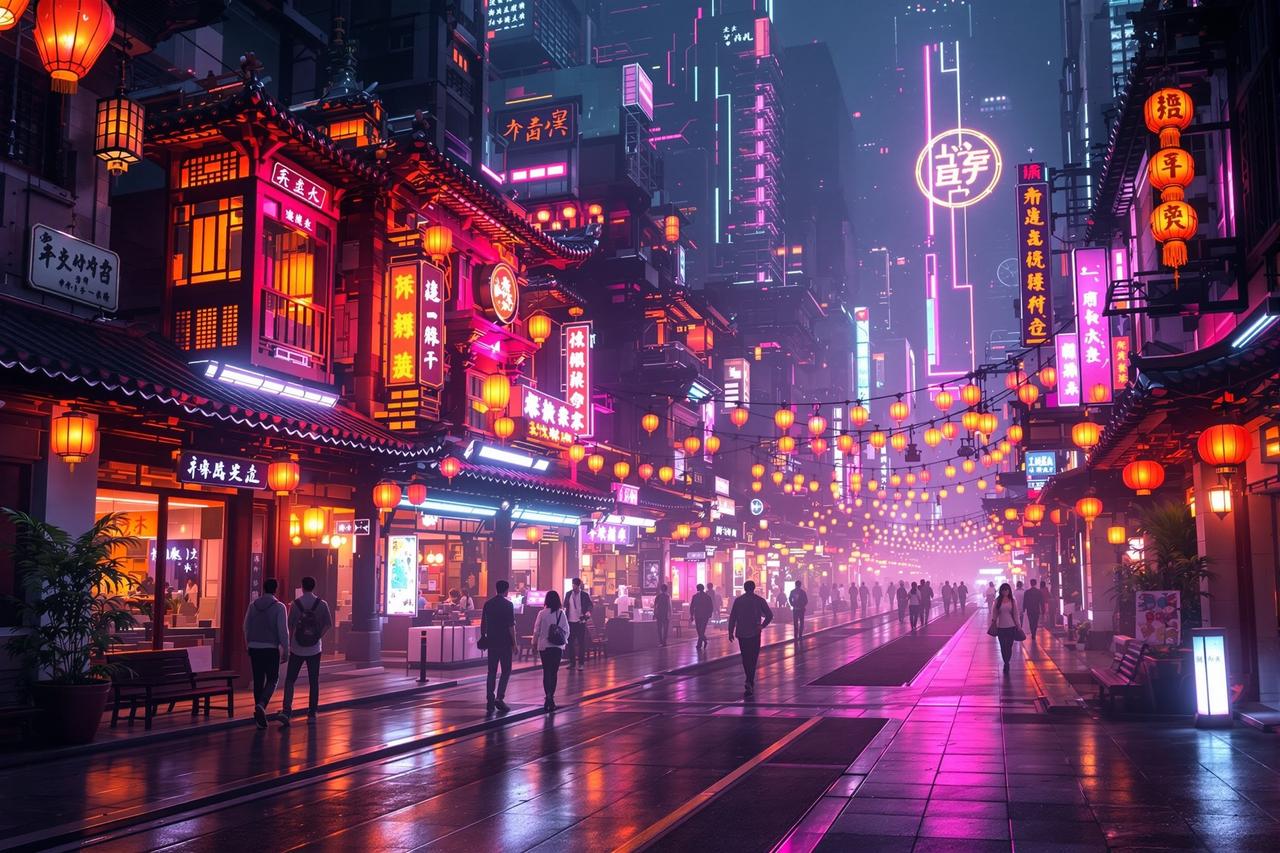 八一影院-赛博朋克美学：当东方遇见未来
